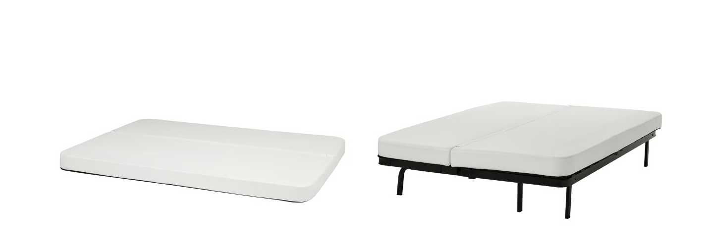 Sofá-cama IKEA NYHAMN 3 lugares bege (140x200 cm) – excelente estado