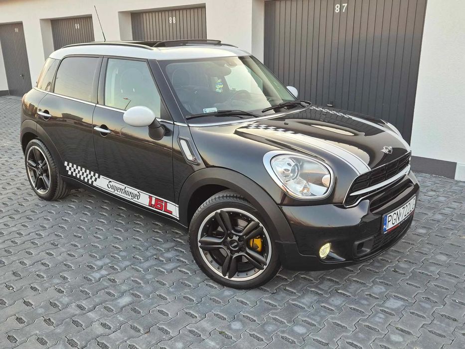 MINI Countryman Cooper S 1.6 190 KM Autom+Skóry+Xen+Szyb+Navi+Zamiana na busa 7,8,9 os