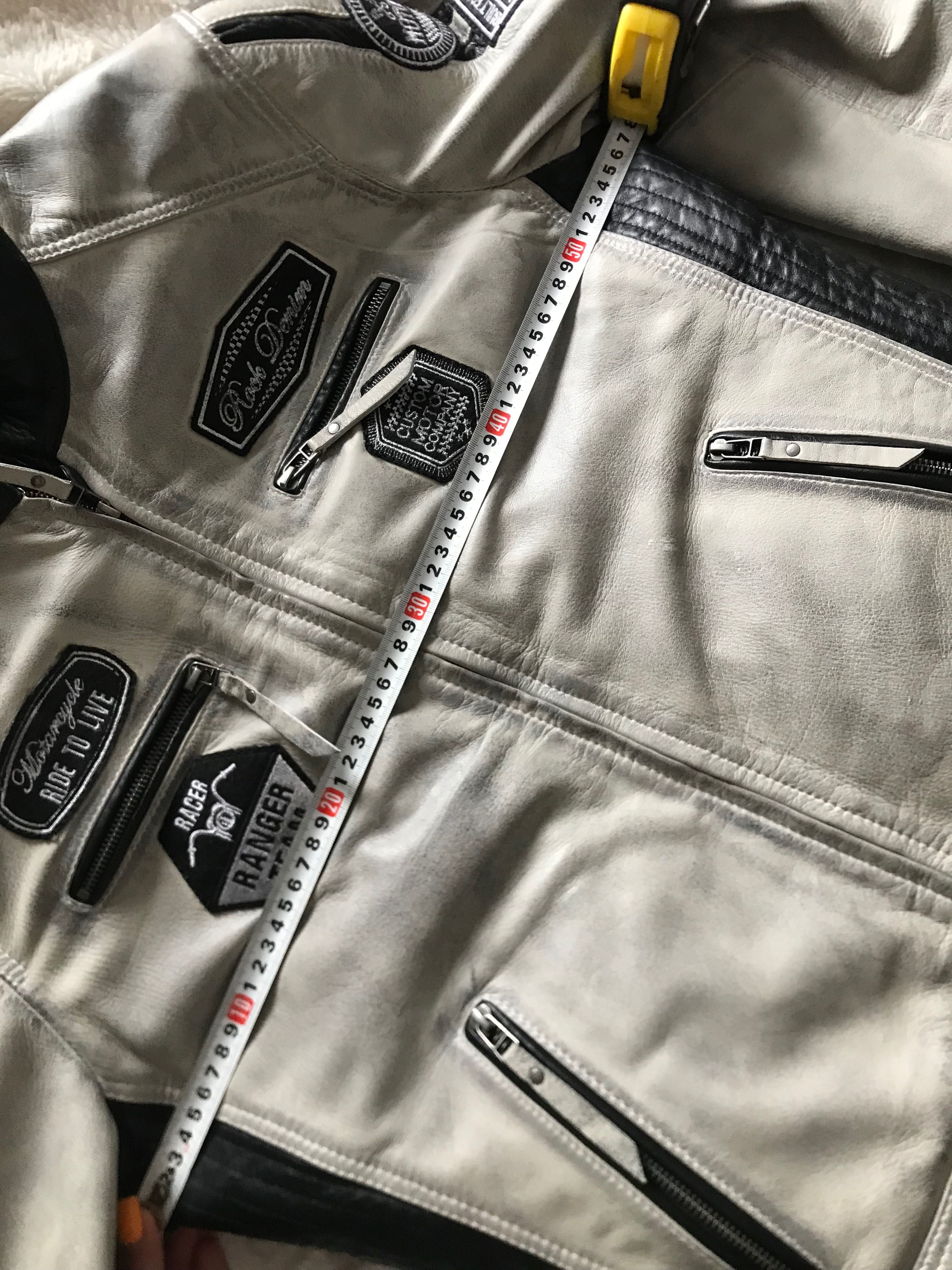 Kurtka skórzana męska rock denimcom