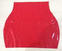 Latex. Женская красная юбка из латекса