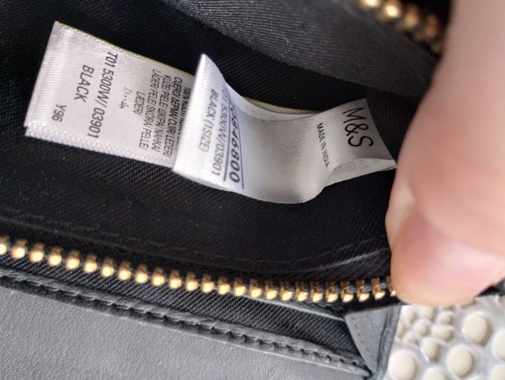 Marks Spencer portfel skóra naturalna nowy