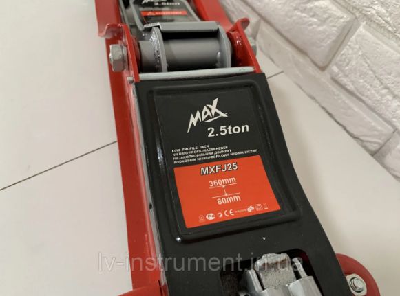 Гидравлический домкрат подкатной Max MXFJ25 ( 2.5 т ) -25% cкидка
