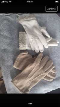 Rękawiczki damskie z polaru r. M