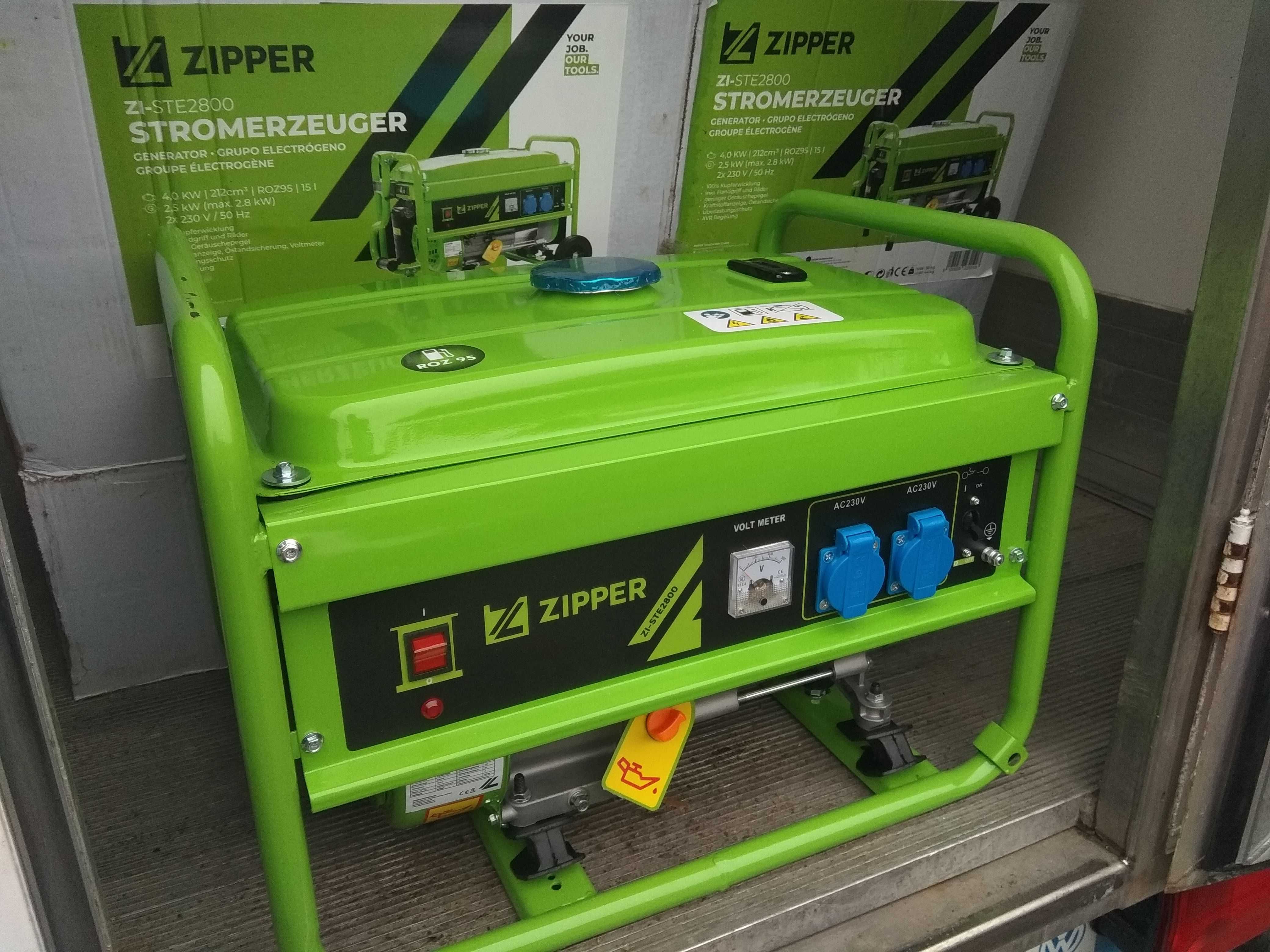 Генератор бензиновий  ZIPPER   zi- ste2800