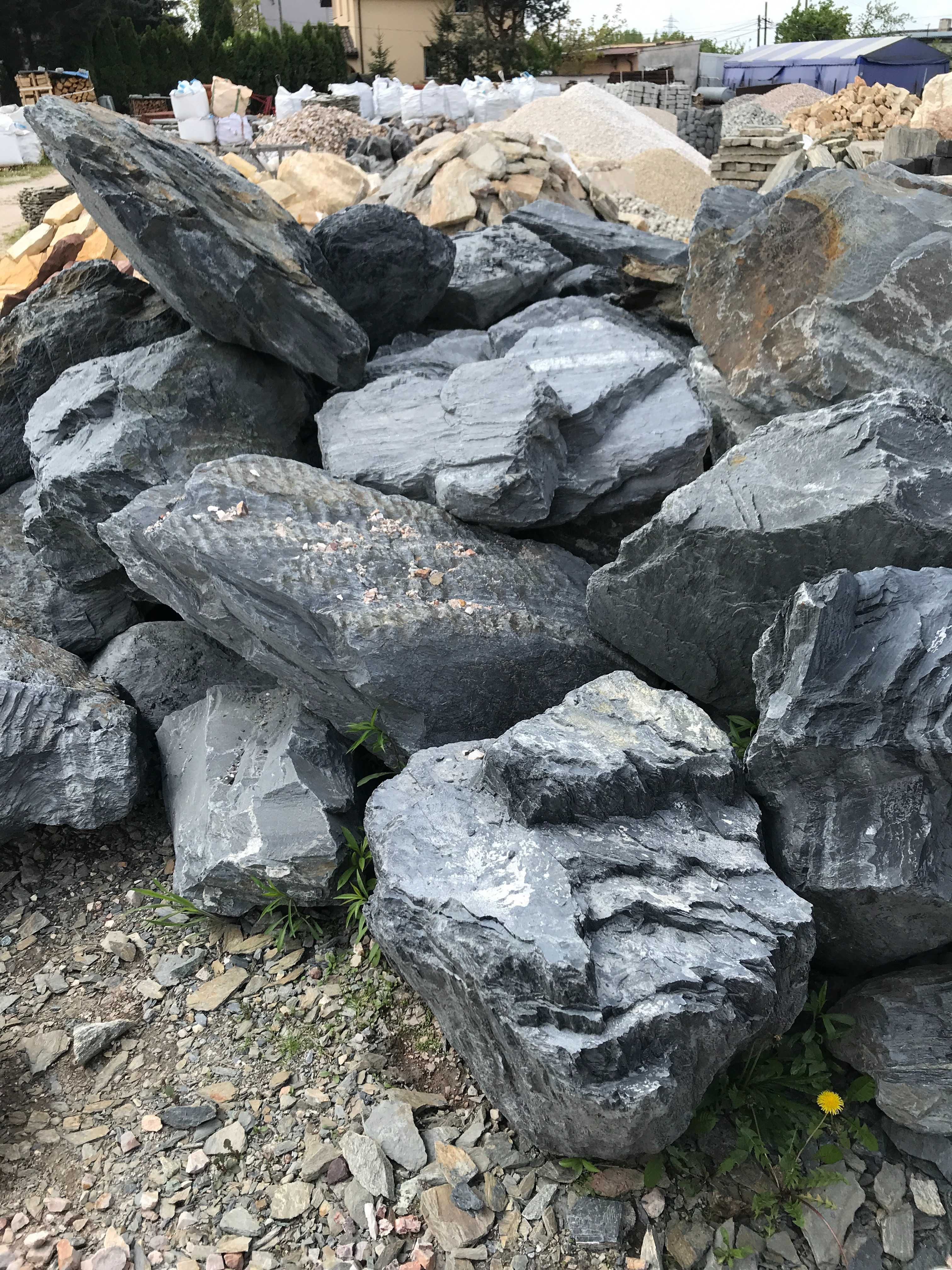 Czarny Kamień do Akwarium - Łupek Filitowy Filit Skała, Żwirek, Malawi