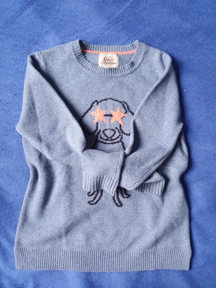 wełna sweter M nowy z metką niebieski ciepły arabella addison damski
