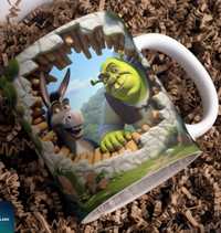 Kubek ceramiczny z nadrukiem Shrek