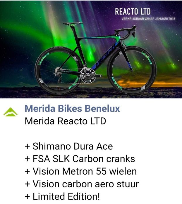 Merida Reacto LTD Aero 54 M/L FULL CARBON Dura Ace Di2 2x11  Ideał