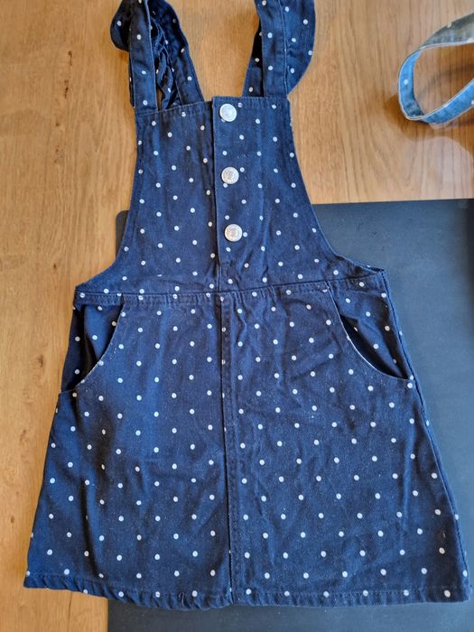 3 sztuki ogrodniczek spódniczka na szwlkach ogrodniczki r. 116