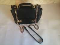 Женская сумочка Zara Black Mini Messenger Bag With Chain