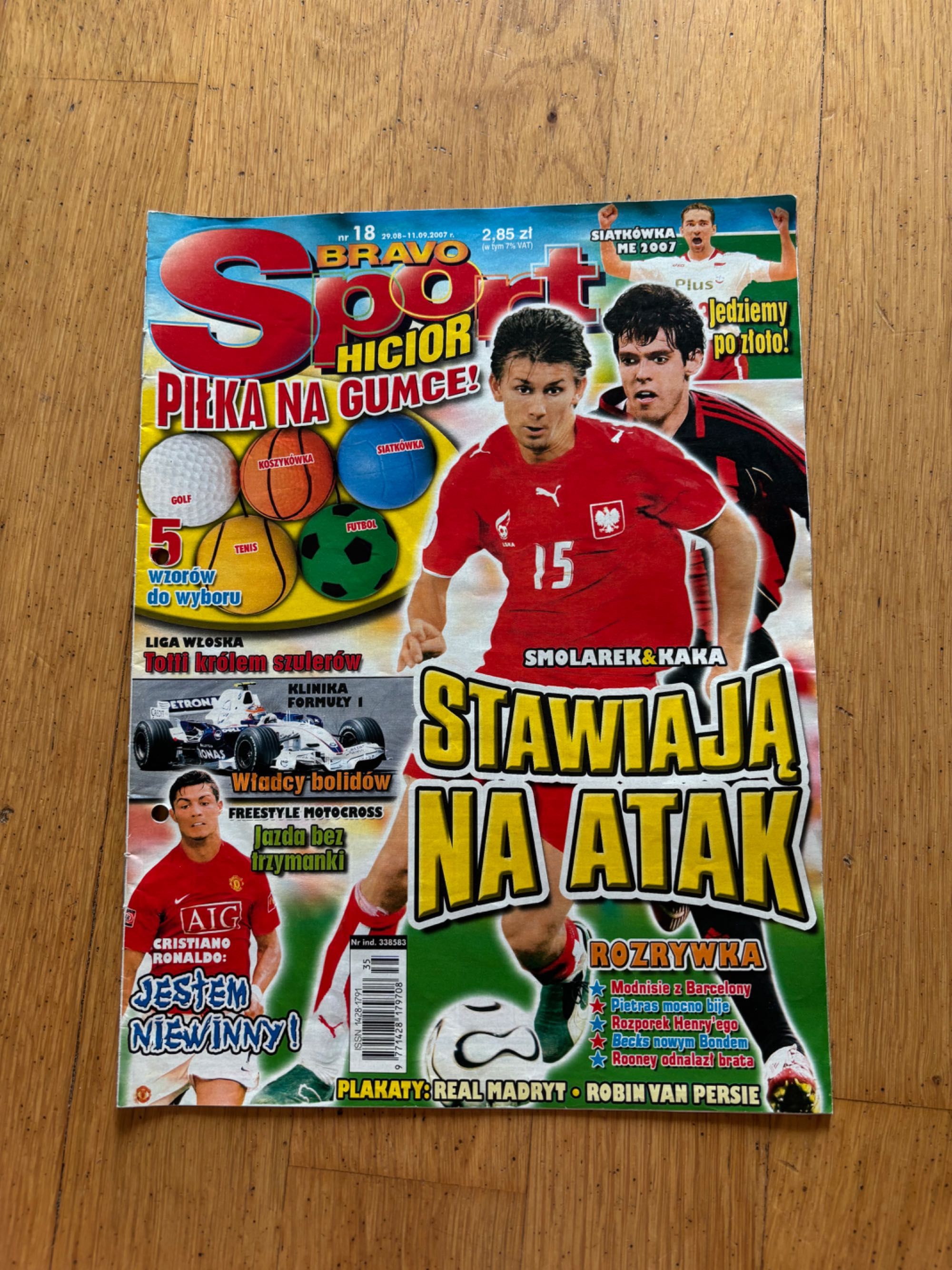 Bravo Sport Gazeta czasopismo kolekcjonerskie 2007 numer 18
