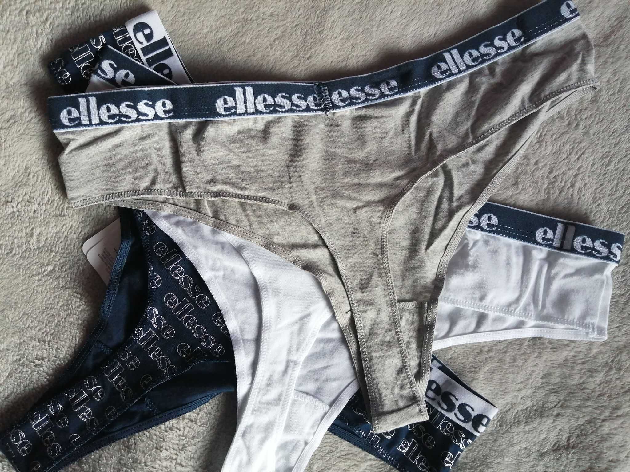 ELLESSE 3 x Thong Nowe Stringi Majtki Damskie E 38 Oryginalne 100%