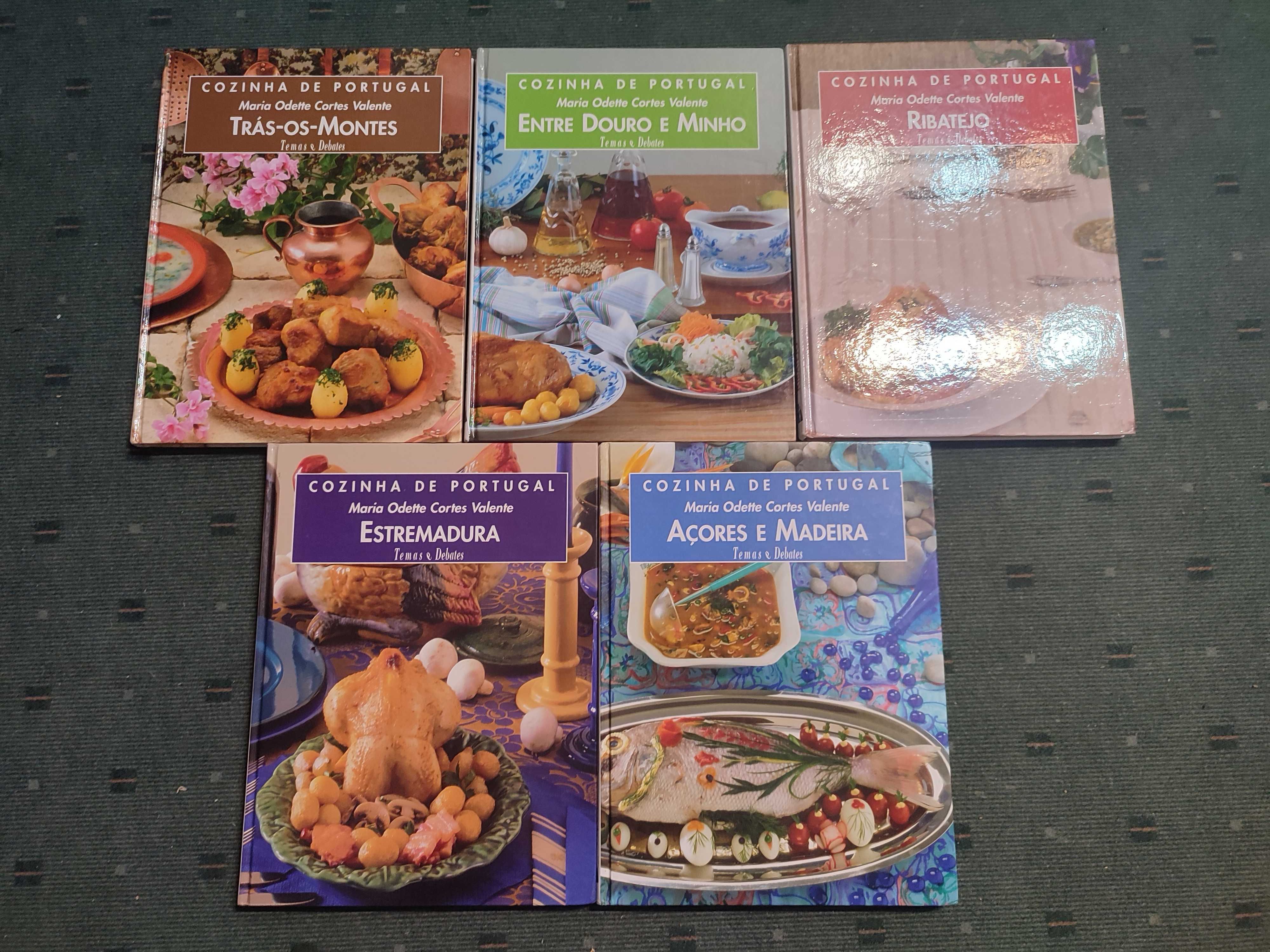 Cozinha de Portugal - Maria Odette Cortes Valente - 5 volumes