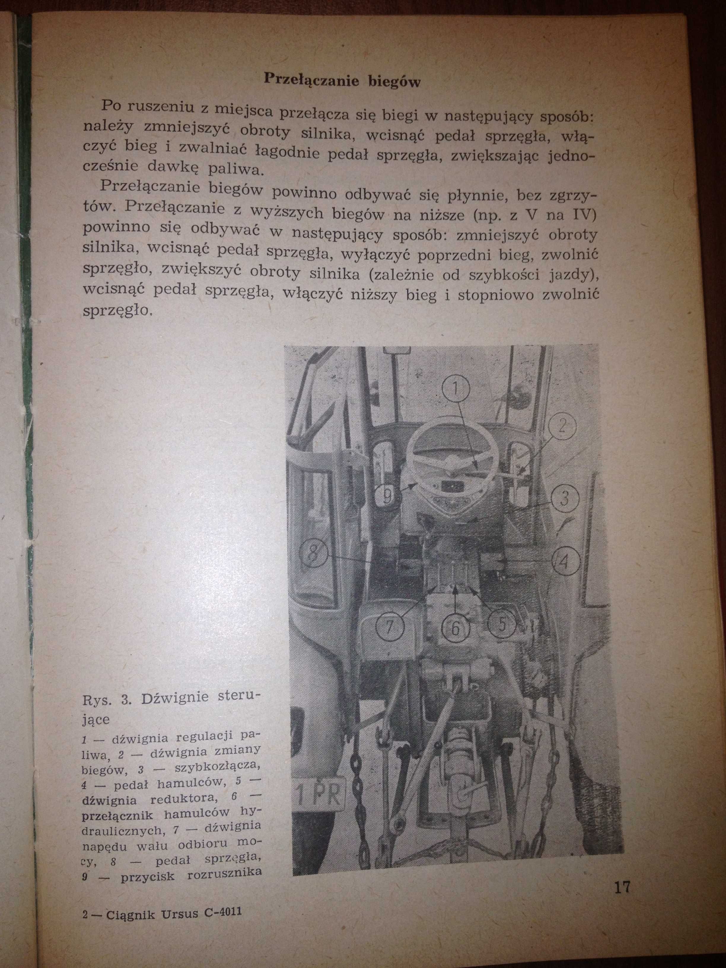 Ursus C-4011 Instrukcja obsługi ciągnika rok wydania 1967