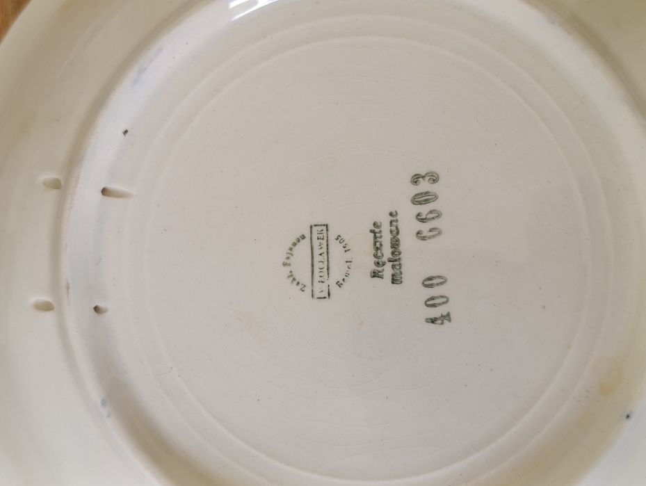 Patera dekoracyjna, wz.nr 6603/400 lata 60 Włocławek 
Zakłady Faj