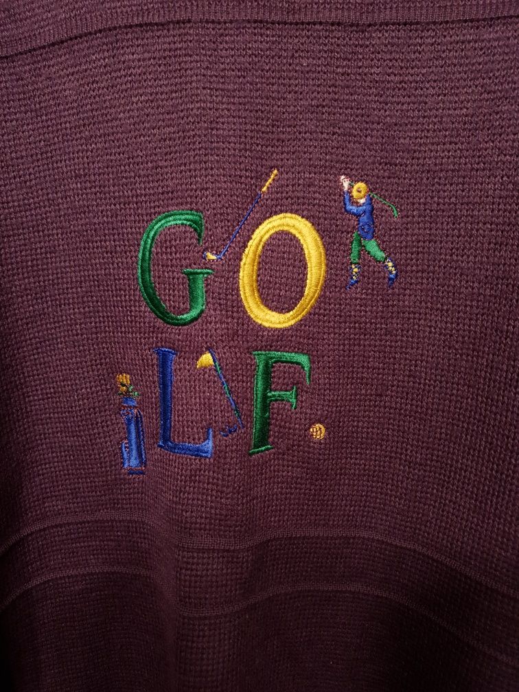 Sweter vintage retro Net LXIV golf rozmiar L