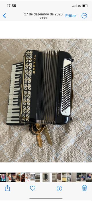 Acordeon pouco usado sem caixa