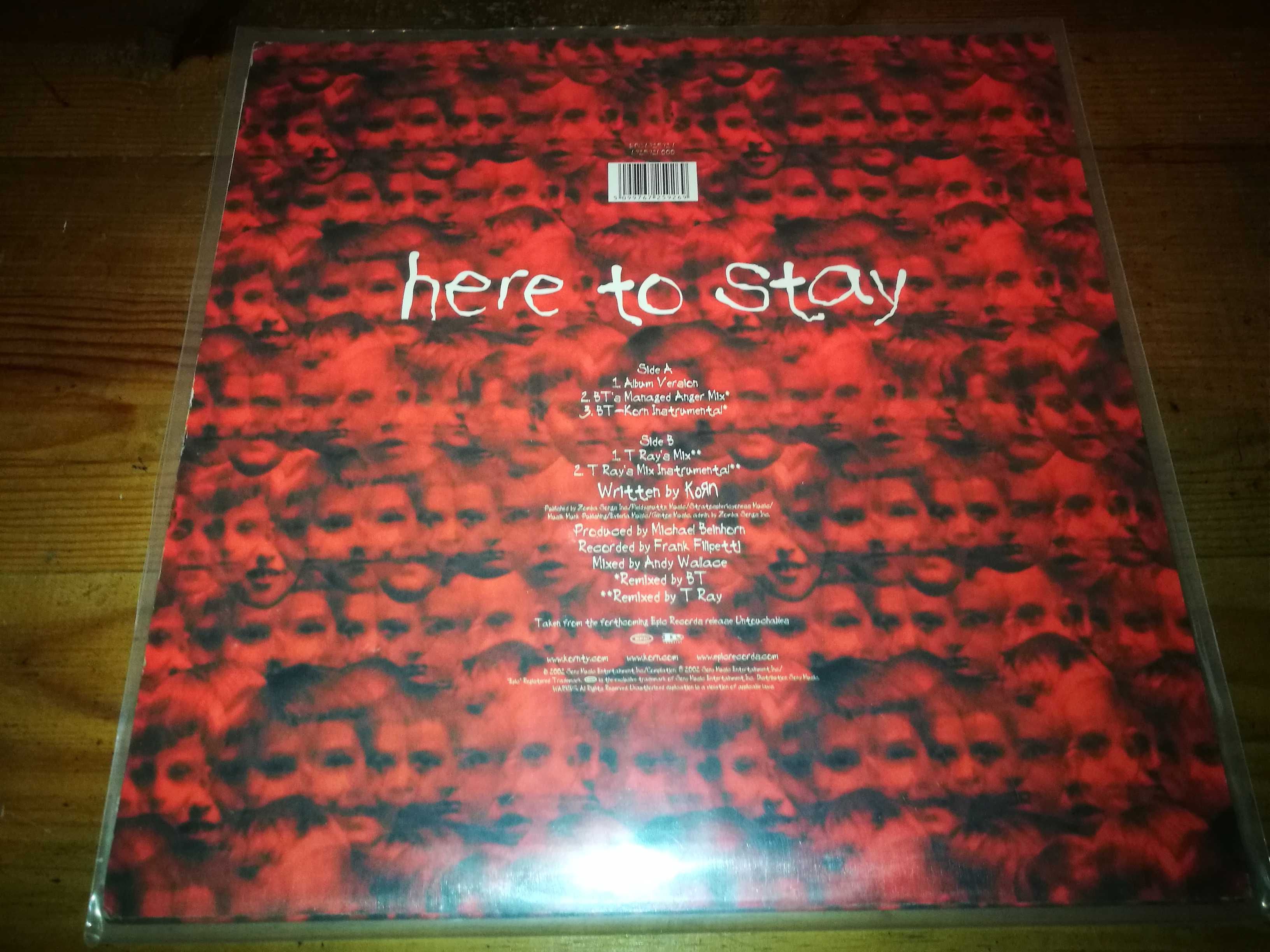 KORN  - Here To Stay (Ed Europeia - 2002)	MAXI