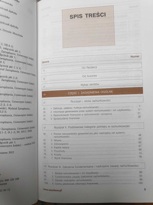 Książka Rachunkowość Sprawozdawczość Finansowa 2012 Meritum na Studia