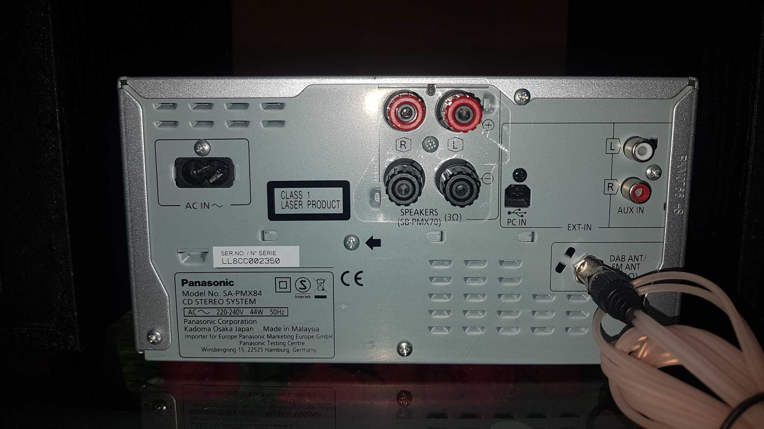 Музыкальный центр Panasonic SA-PMX84 /BT,FLAC,DAB/ made in Malaysia