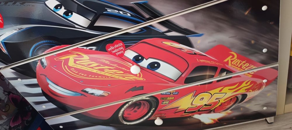 Meble dziecięce chlopięce Auta ZigZak Mcqueen szafa komoda regał fotel