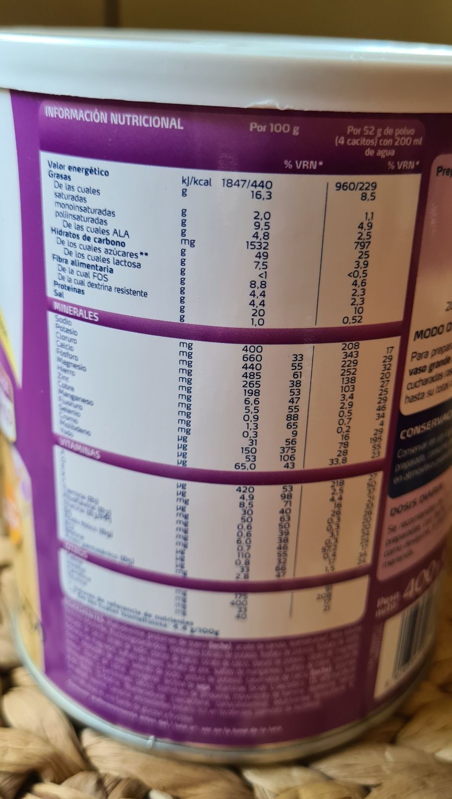 Odżywka białkowa dla chorych na cukrzycę - smak waniliowy