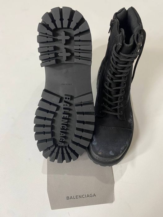 ботинки Balenciaga Combat Strike Boots Black 43 44 45