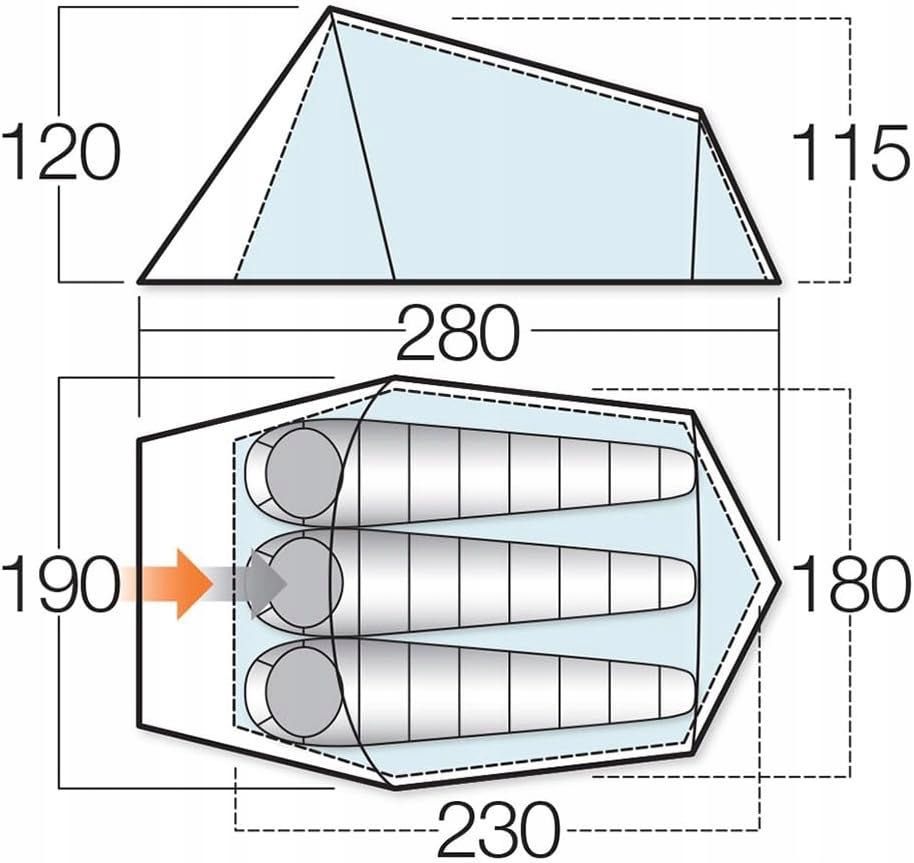 Namiot  Tunelowy  VANGO TALAS 300 3 Osobowy