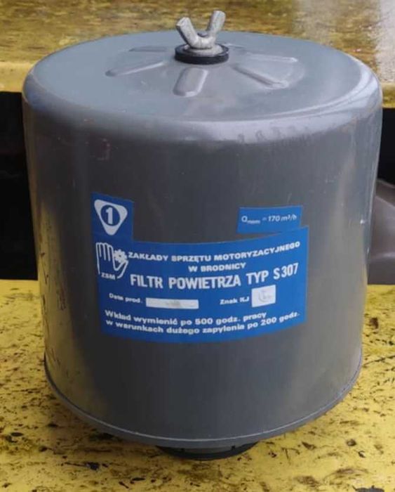 Filtr powietrza obudowa+wkład nowy Andoria S307 Pomet Airpol Wan Mazur