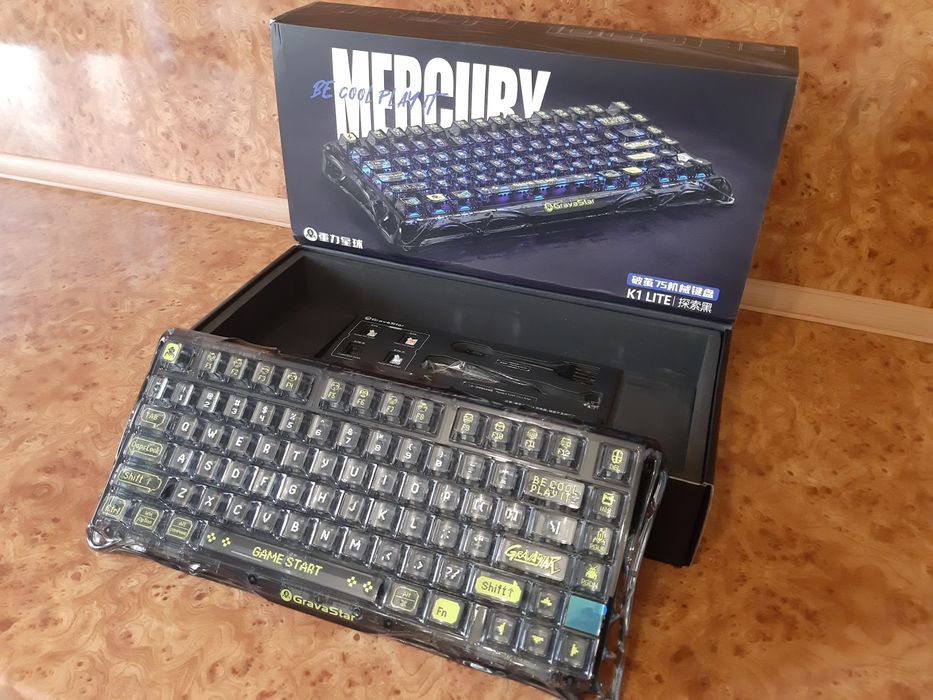 Клавіатура бездротова GRAVASTAR Mercury K1 Lite/Sakura Special Edition