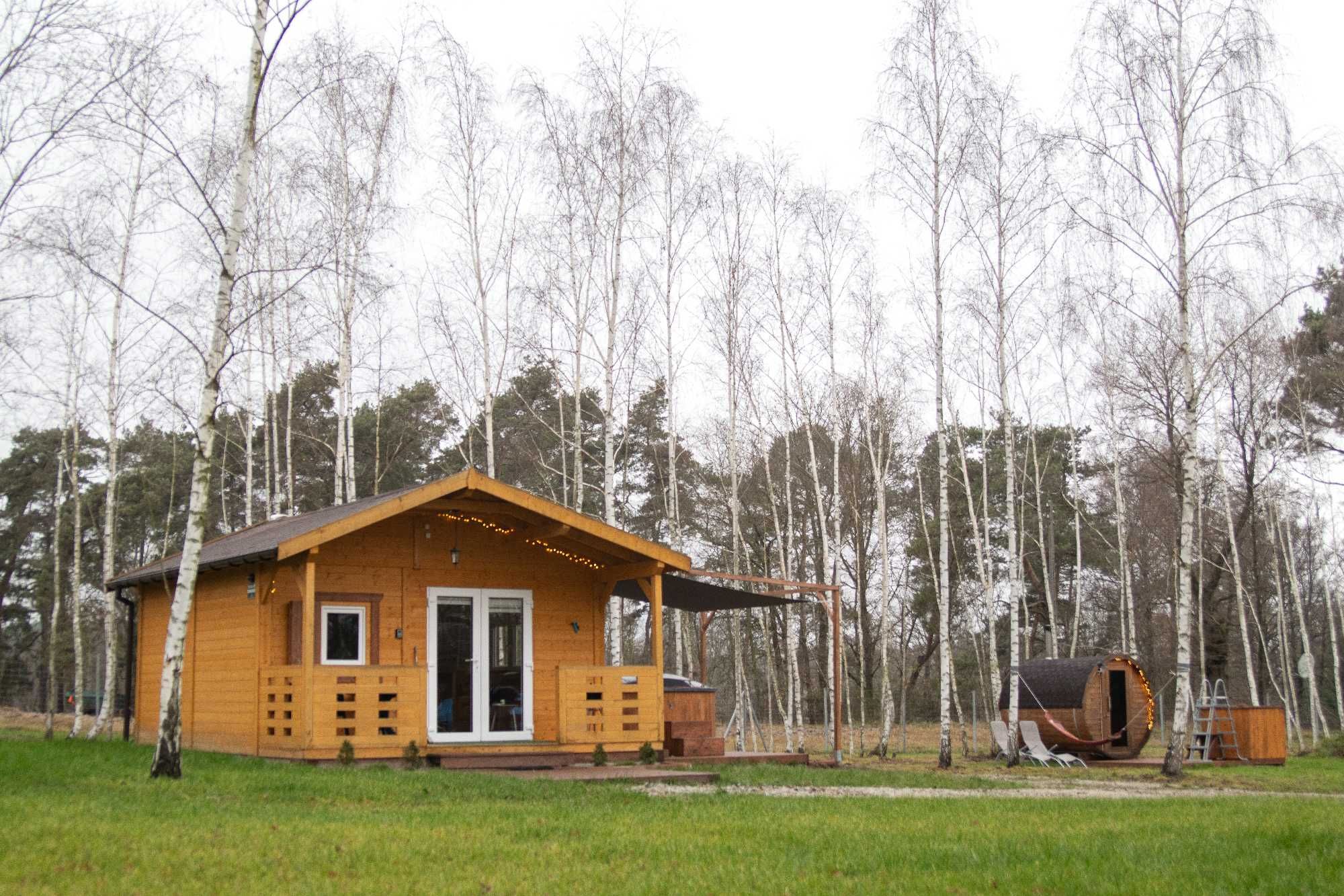 Domek, sauna, balia całoroczny Rokitki- "Adam" - 4 osobowy