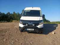 MAN TGE 4x4 automat  4x4 MAN TGE automat offroad podniesiony 2 cale masaże nawigacja kamper