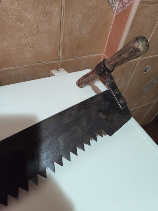 Serrote Antigo de Lenhador – 1,3Mts – Sem Ferrugem Impecável