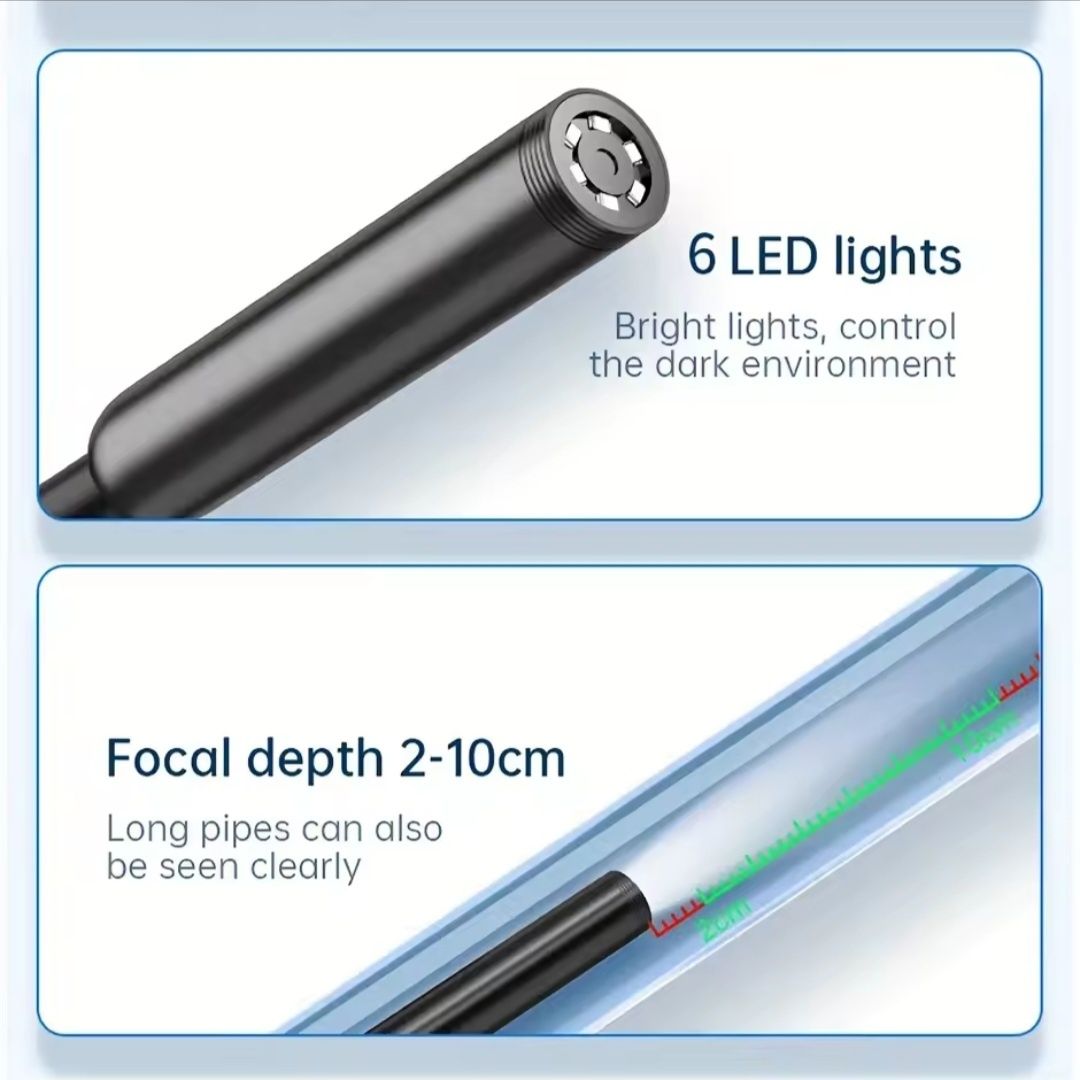 Камера Ендоскоп Android and PC Endoscope гнучка 3.5 метрів 100P
