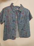 Camisa manga curta, azul, animais, Du Pareil Au Même, 3 anos, 98 cm