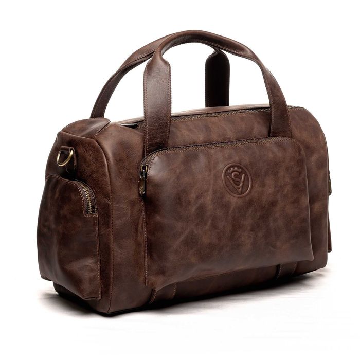 Небольшая кожаная дорожная сумка/ Невелика шкіряна дорожня сумка VS128