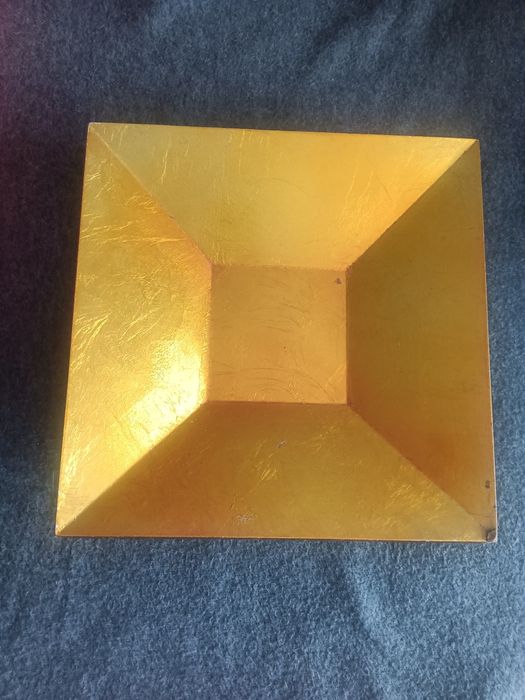 Taça centro de mesa dourada