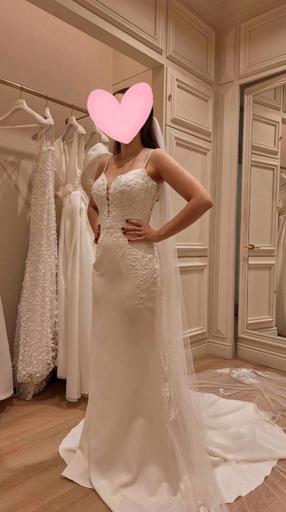 Suknia ślubna PRONOVIAS + jedwabny welon