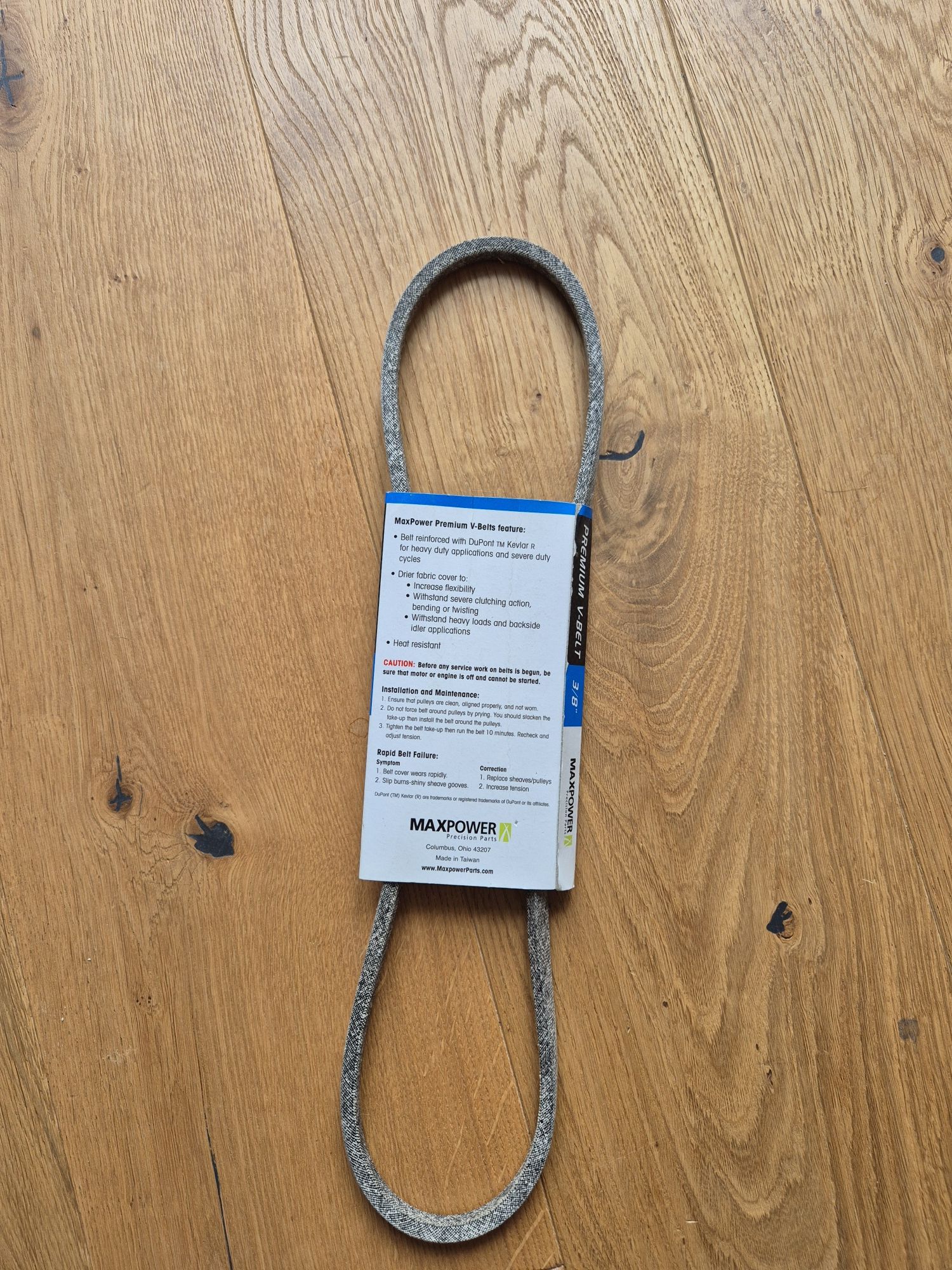 pasek klinowy MaxPower Premium v-belt 3/8" x 35" 889mm do kosiarki