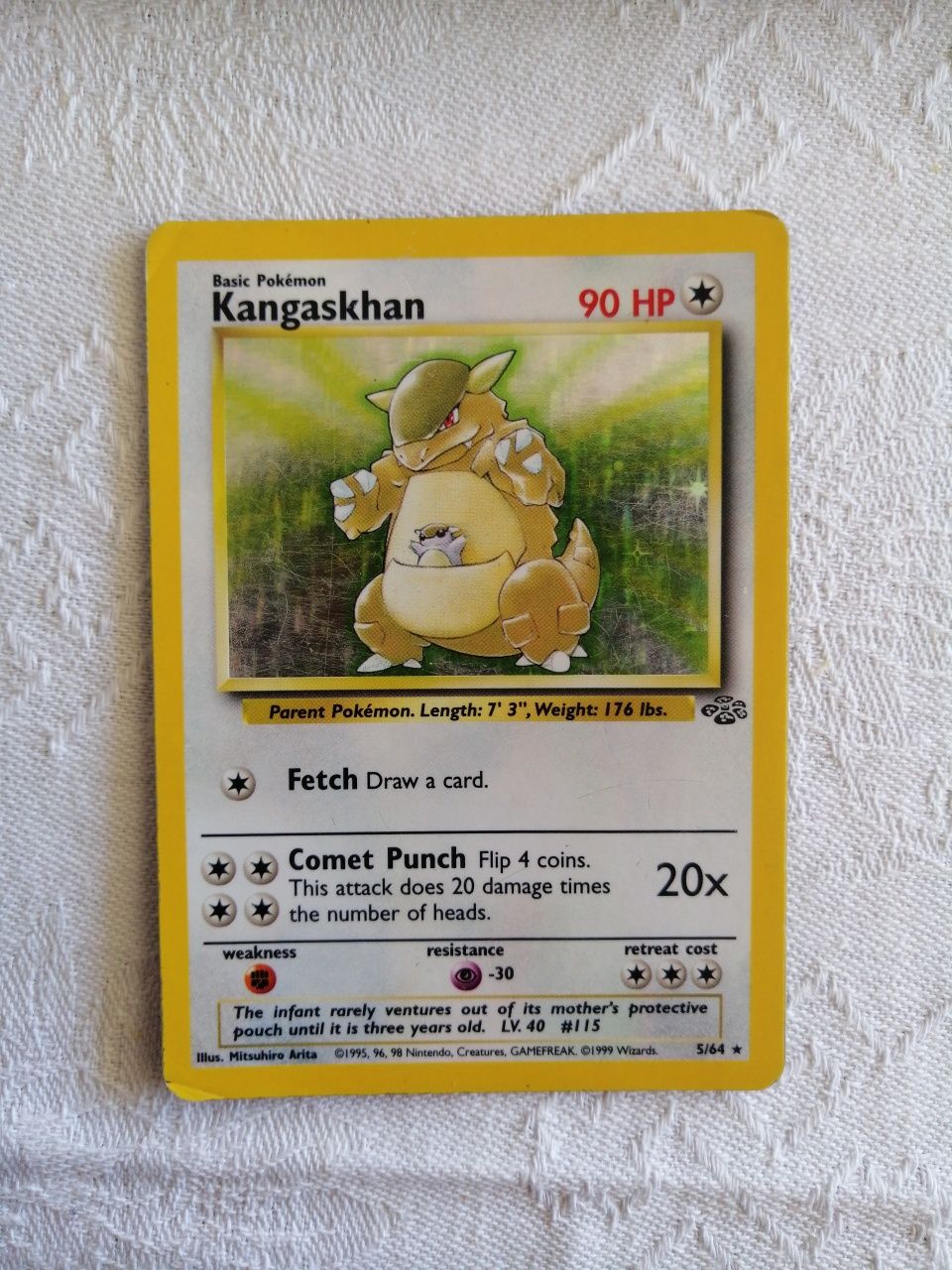 Carta pokemon kangaskhan holo