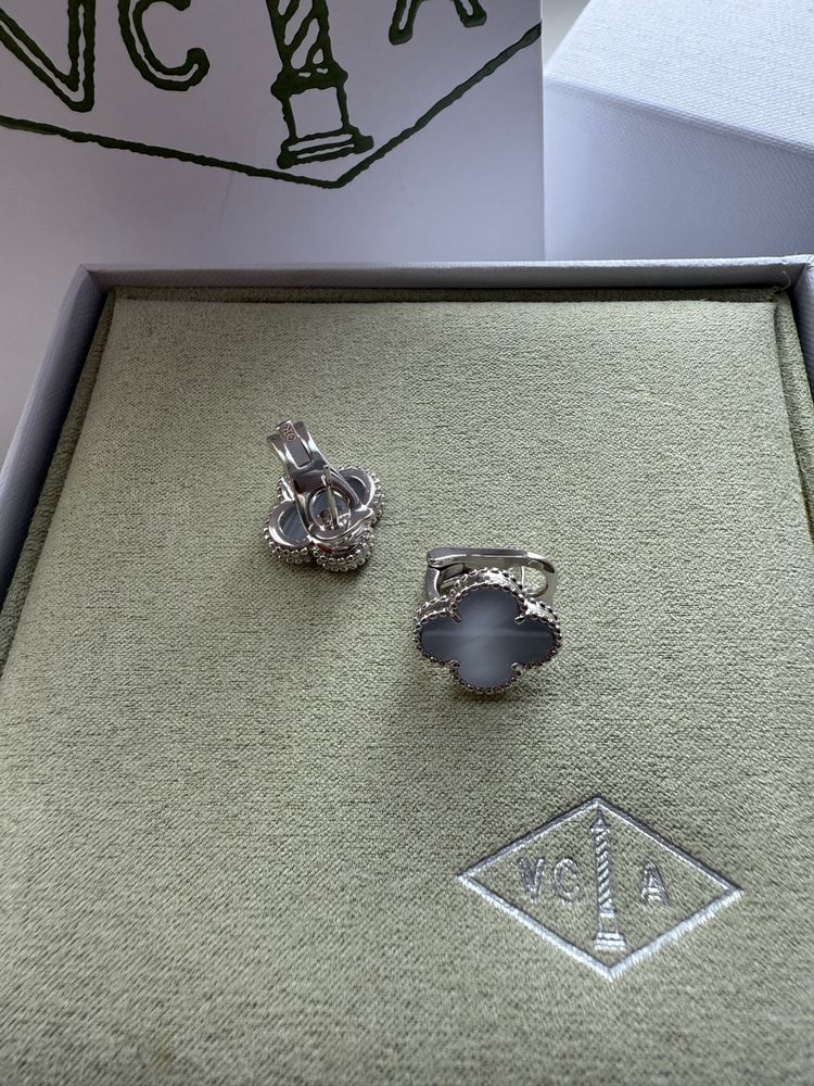 Сережки в стиле Van Cleef Ван клиф