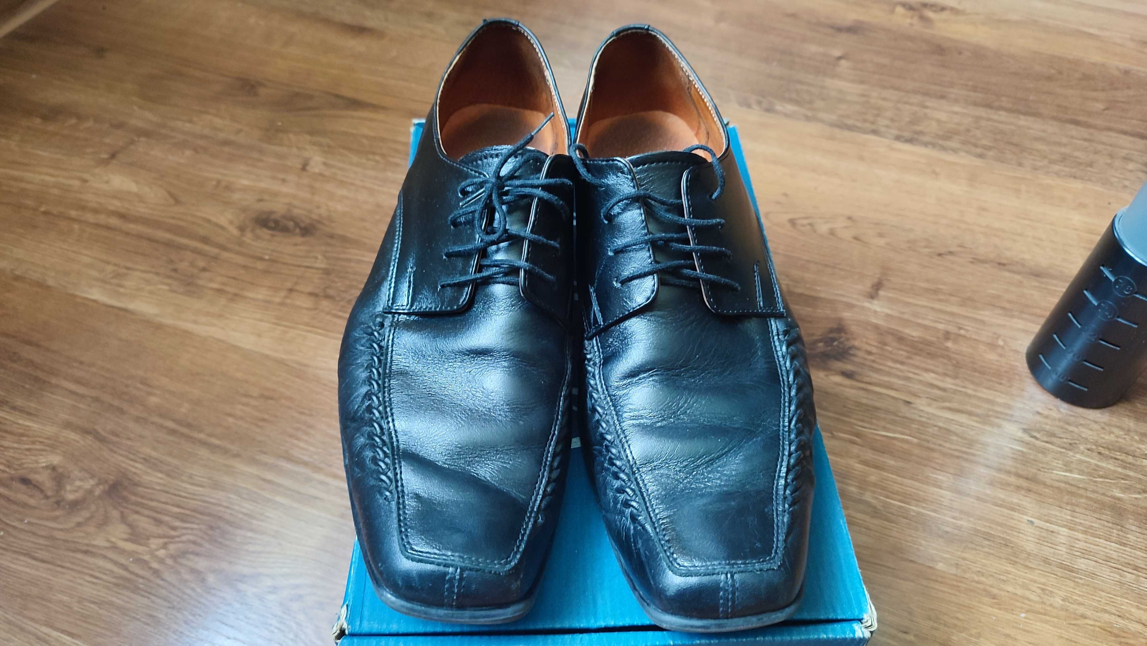 Buty eleganckie skóra Moskała rozmiar 42