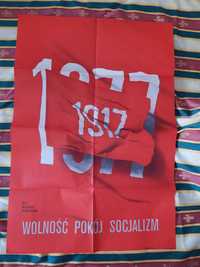 Plakat 1917 Wolność Pokój Socjalizm 1977