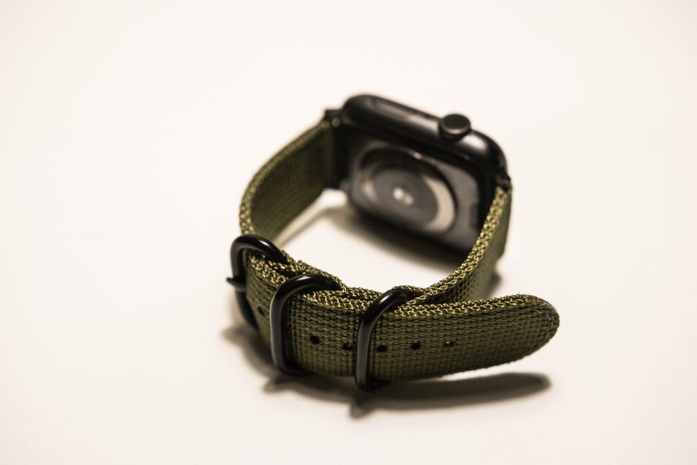 Wojskowy militarny pasek neoprenowy nylon apple watch 44