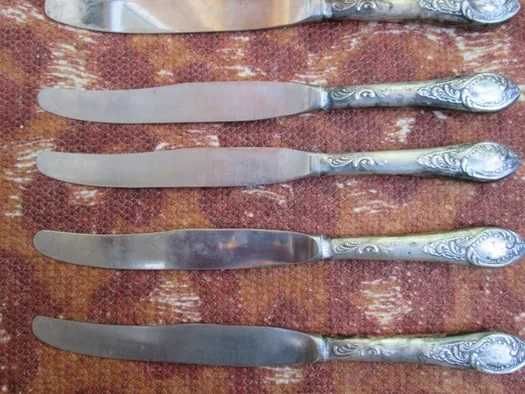 Ножи мельхиоровые - 5 шт.