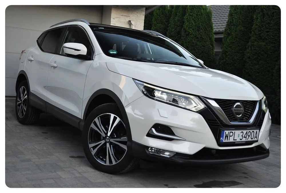 Nissan Qashqai 163KM fabryczny lakier, serwis ASO, biała perła