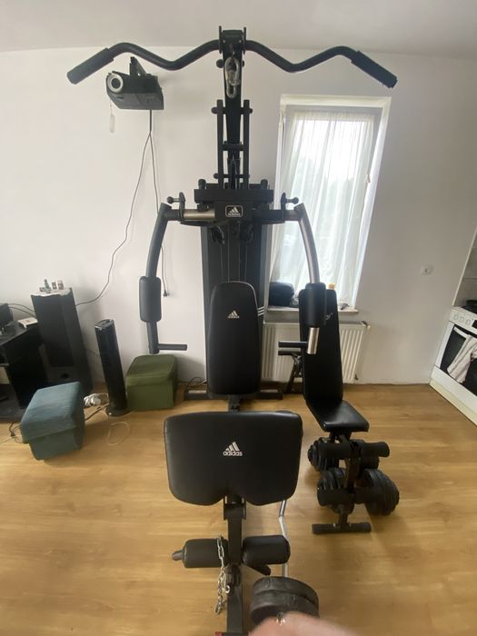 Atlas Adidas , ławeczeka,hantle orbitrek, sztanga