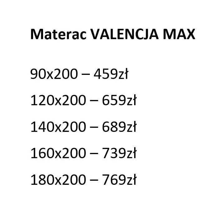 Materac Materace NOWE 90,120,140,160 x 200 Kieszeniowy wys. 24cm