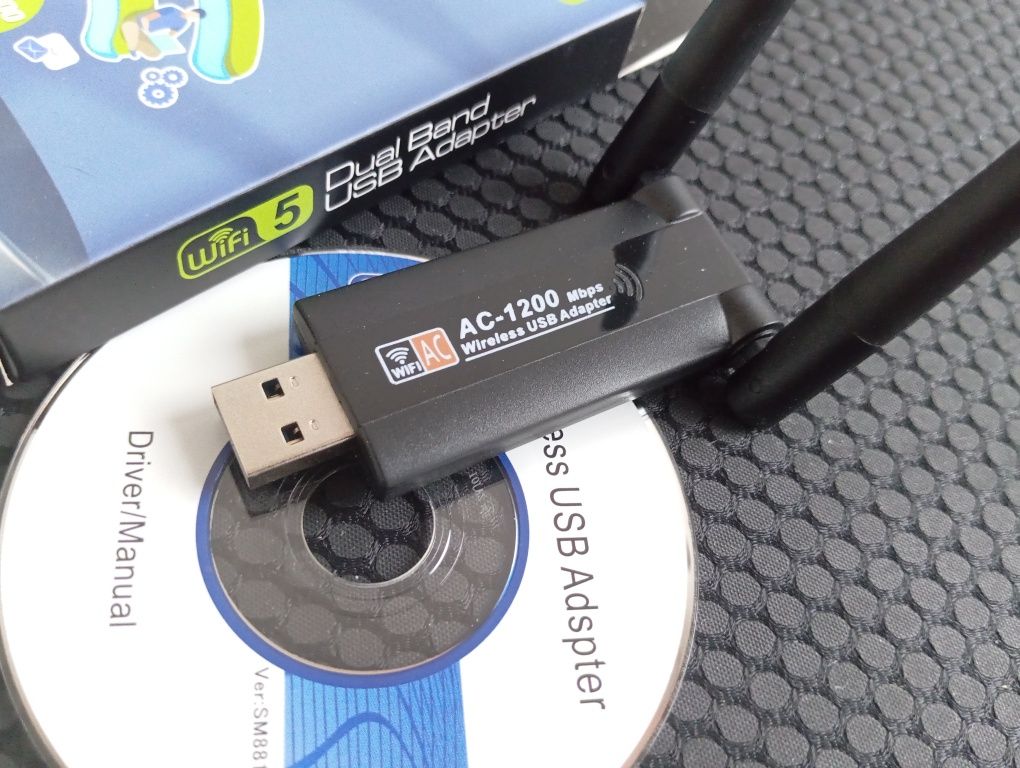 Двохдіапазонний гігабітний Wi-Fi адаптер USB 3.0 1200Mb/s 2.4/5GHz