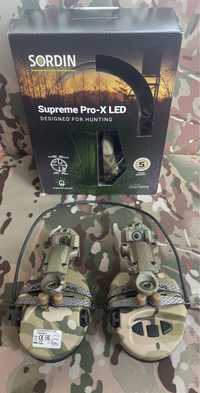 Активні навушники MSA Sordin Supreme Pro-X Gel LED Multicam + кріпленя